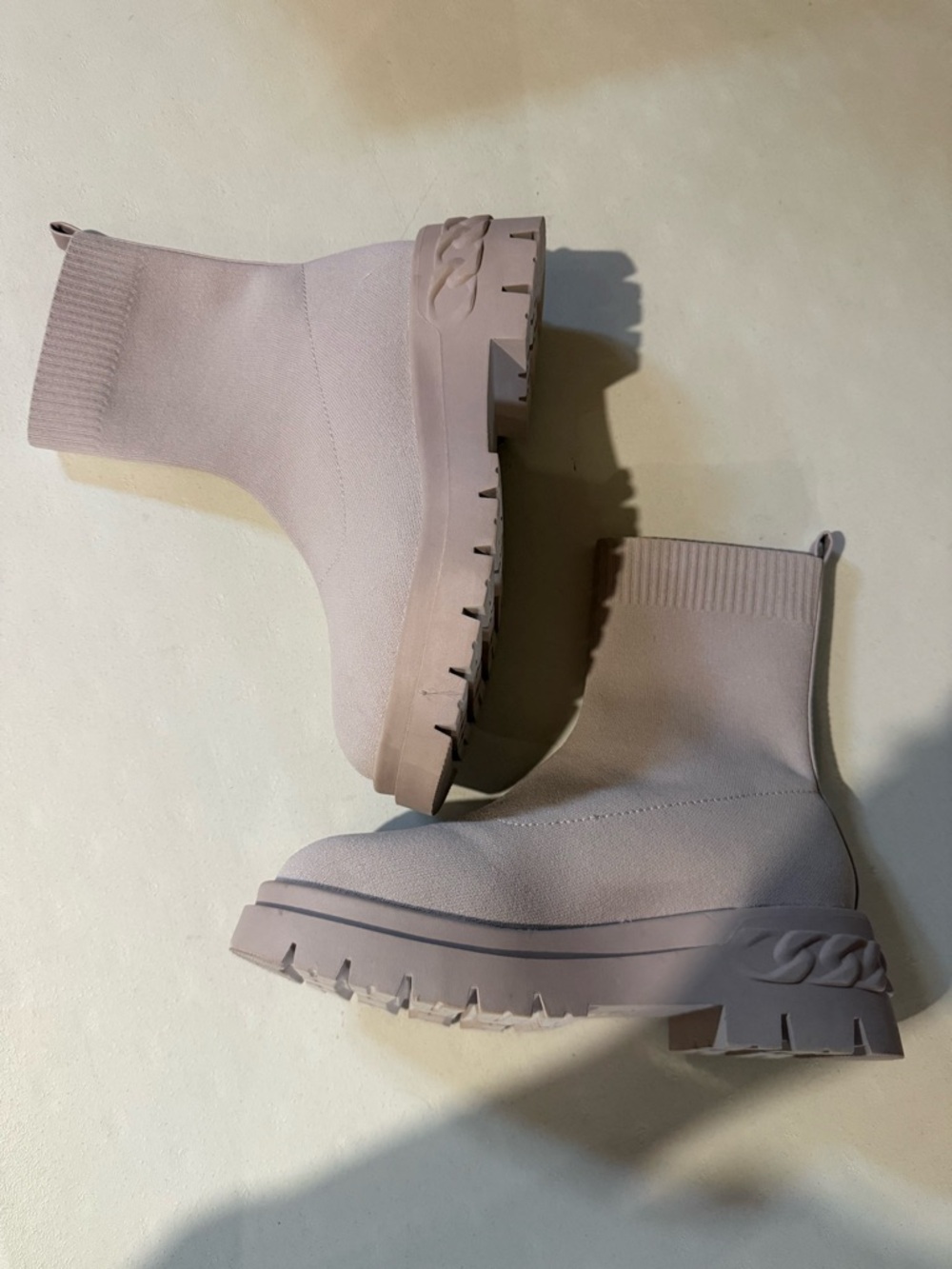 Aldo Grey Big Act Chunky Platform Boots - Picture 2 of 5